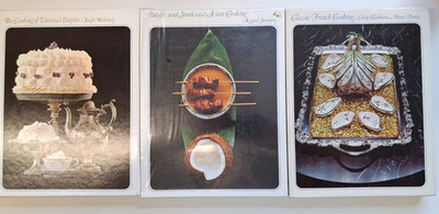 3 Vintage Time Life Cookbooks S.East Asian, Classic French, & Viennas Empire