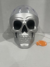 Hyde  EEK Boutique 8" Animated Disco Lights Skull Halloween Decorative Prop
