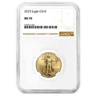 2025 $10 American Gold Eagle 1/4 oz NGC MS70 Brown Label