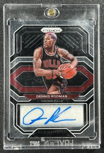 DENNIS RODMAN 2020-21 PANINI PRIZM #PE-DRO PENMANSHIP AUTOGRAPH AUTO BULLS
