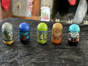 2003 Set Of 5 Mighty Beanz Teenage Mutant Ninja Turtles Mike/Don/ Splinter TMNT