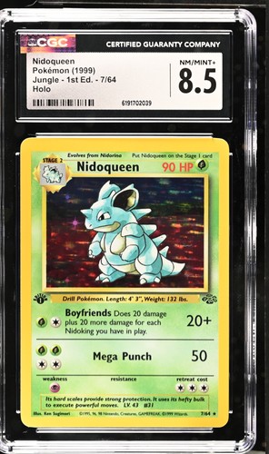 Nidoqueen (1st Edition) graded CGC 8.5 for sale on eBay