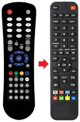 Fernbedienung geeignet für GLOBO HDX403PPVR