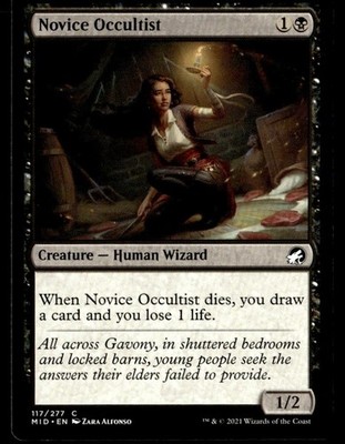 2021 Innistrad: Midnight Hunt Novice Occultist Expansion/Common #117