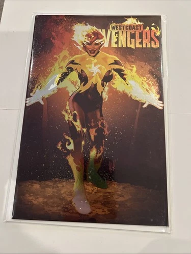 WEST COAST AVENGERS #1 FOIL ADAM HUGHES VARIANT FIRESTAR