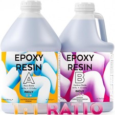 Clear Epoxy Resin 1 Gal - UV Safe, Food Safe, Ideal for Wood, Art,