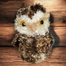 Douglas Cuddle Toys Brown Owl Plush 7" Stuffed Animal 2012 Item 4040 Beanbag