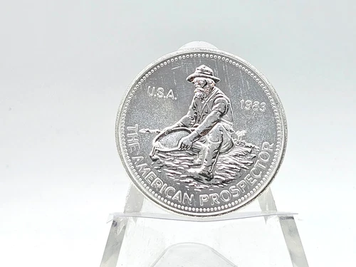 1983 1oz .999 Fine Silver Engelhard "Prospector" Round **KEY-DATE** #5
