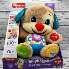Fisher-Price Laugh  Learn Smart Stages Puppy Interactive Plush Toy HVM30 6-36m