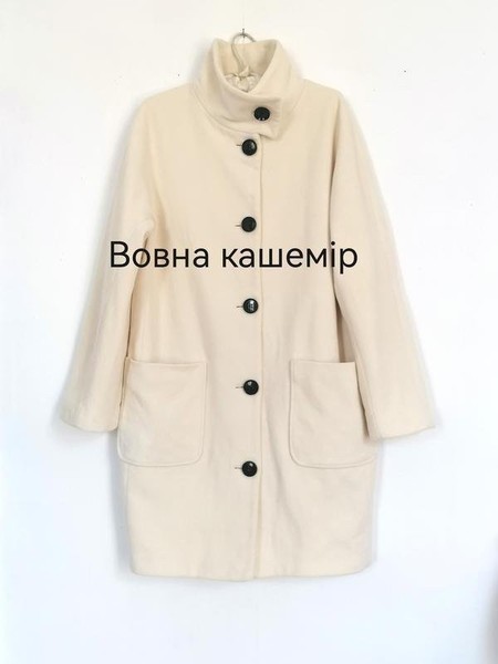 Women Jaeger Coat White Cashmere 38 / M / 46