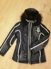 Damen JACKE  FELLKAPUZE abnehmbar IGUANA Skijacke Schwarz GR. S Windabweisend 