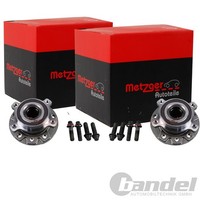 2X Metzger RADLAGER-SATZ Vorne Hinten Passend FÜR Fiat 500X Jeep Renegade
