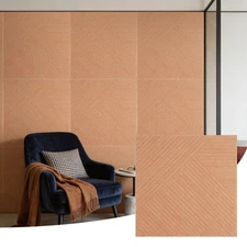 6-Pack Acoustic Panels 72x48 inches, Decorative Acoustic Panels, Self-Adhesive