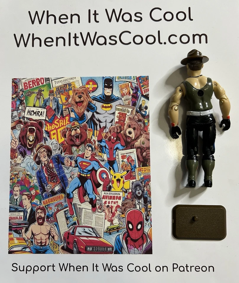 GI Joe G.I. Joe 1985 Mail Away Sgt. Figura de acción Slaughter de 3,75 pulgadas WWE Hasbro Foto 2 de 4