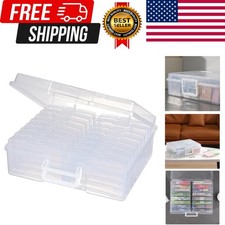Transparent 4" x 6" Photo Organizers and Photo Storage Box with Handle, 16 In...