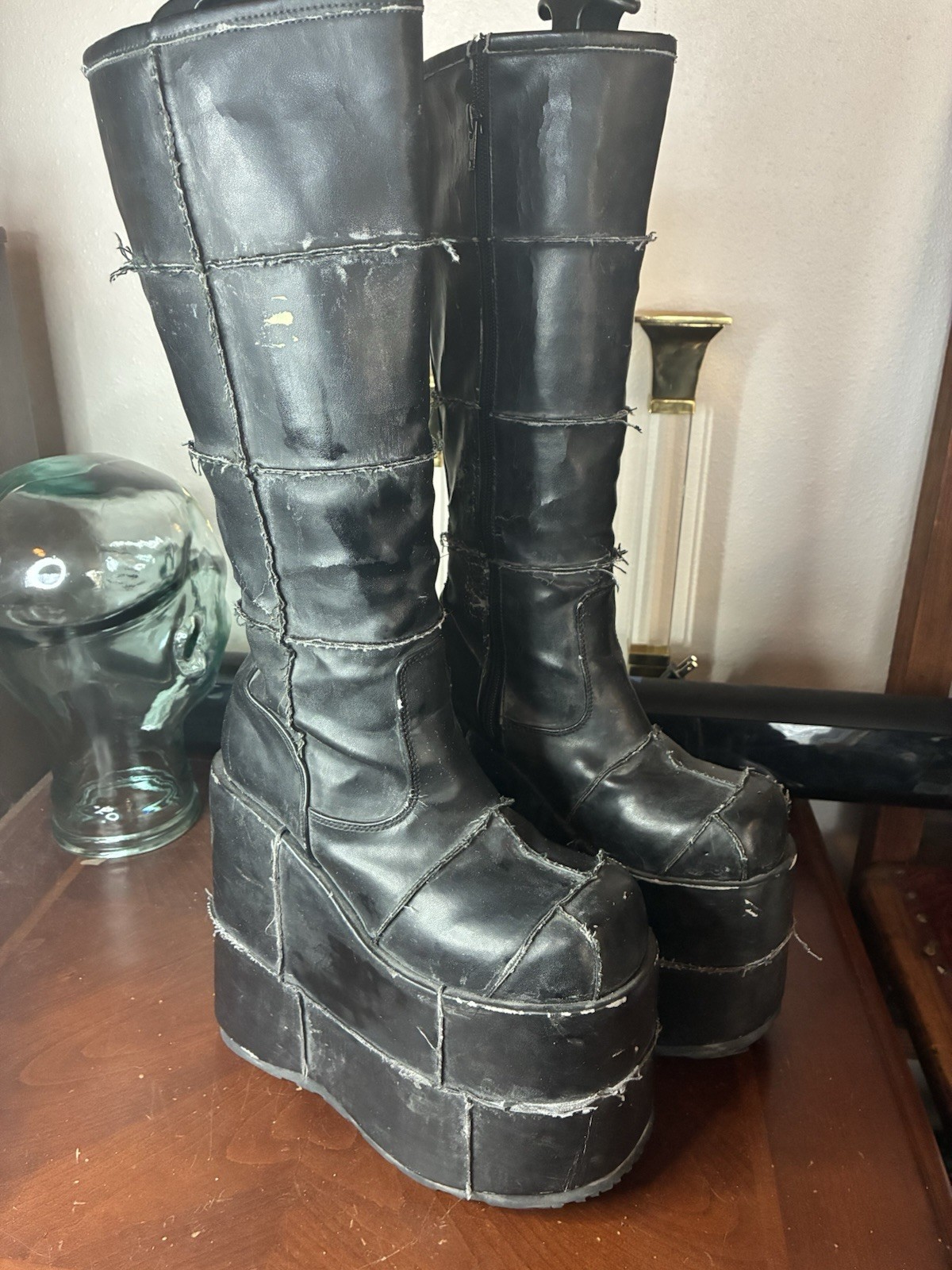 Rare Morbid Threads MT:2 Stack platform boots siz… - image 1