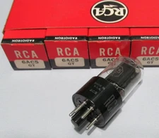 RCA 6AC5GT TRIODE - NOS/NIB - ACS DATE CODES - TESTED - ORIGINAL 1954 BOX
