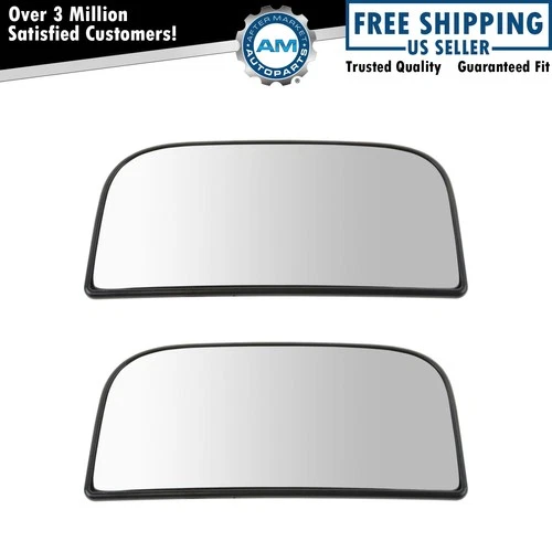 Wide Angle Lower Tow Convex Mirror Glass Pair for GM Pickup Truck