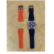 Bell & Ross Blue & Orange Rubber Strap 