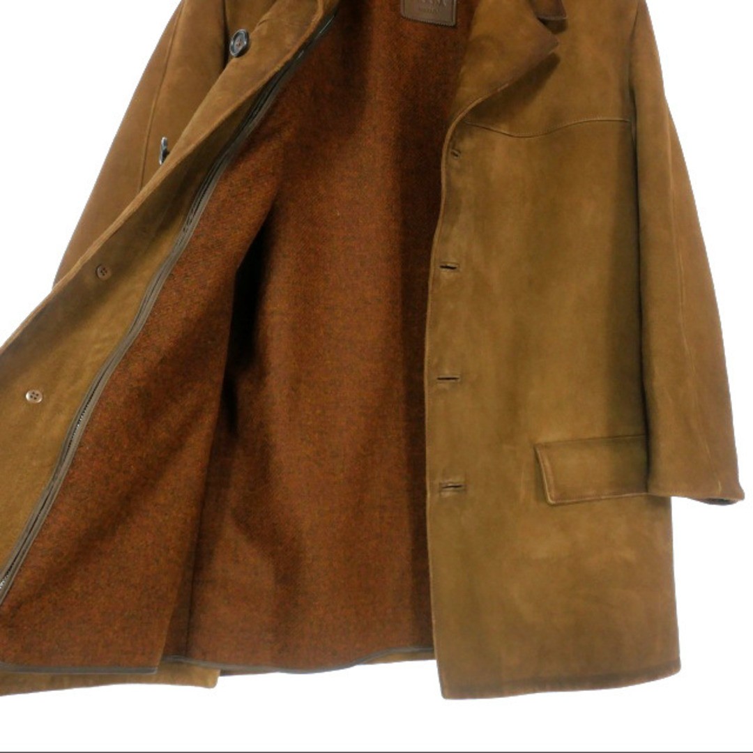 PRADA 23AW Suede Jacket Car Coat Blouson 44 Brown Tea 1V97