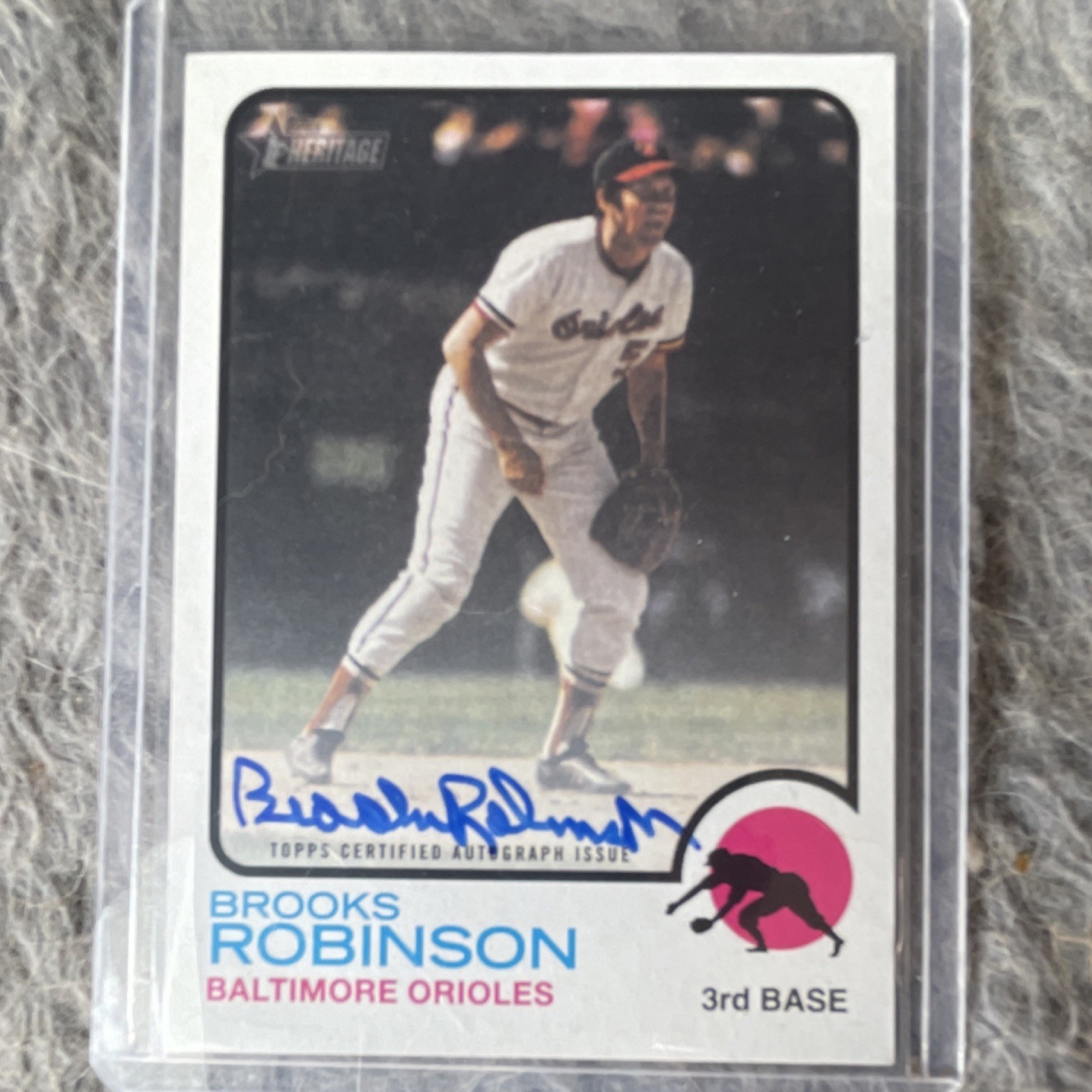 2022 Topps Heritage Brooks Robinson Autograph Real One ROA-BR Orioles