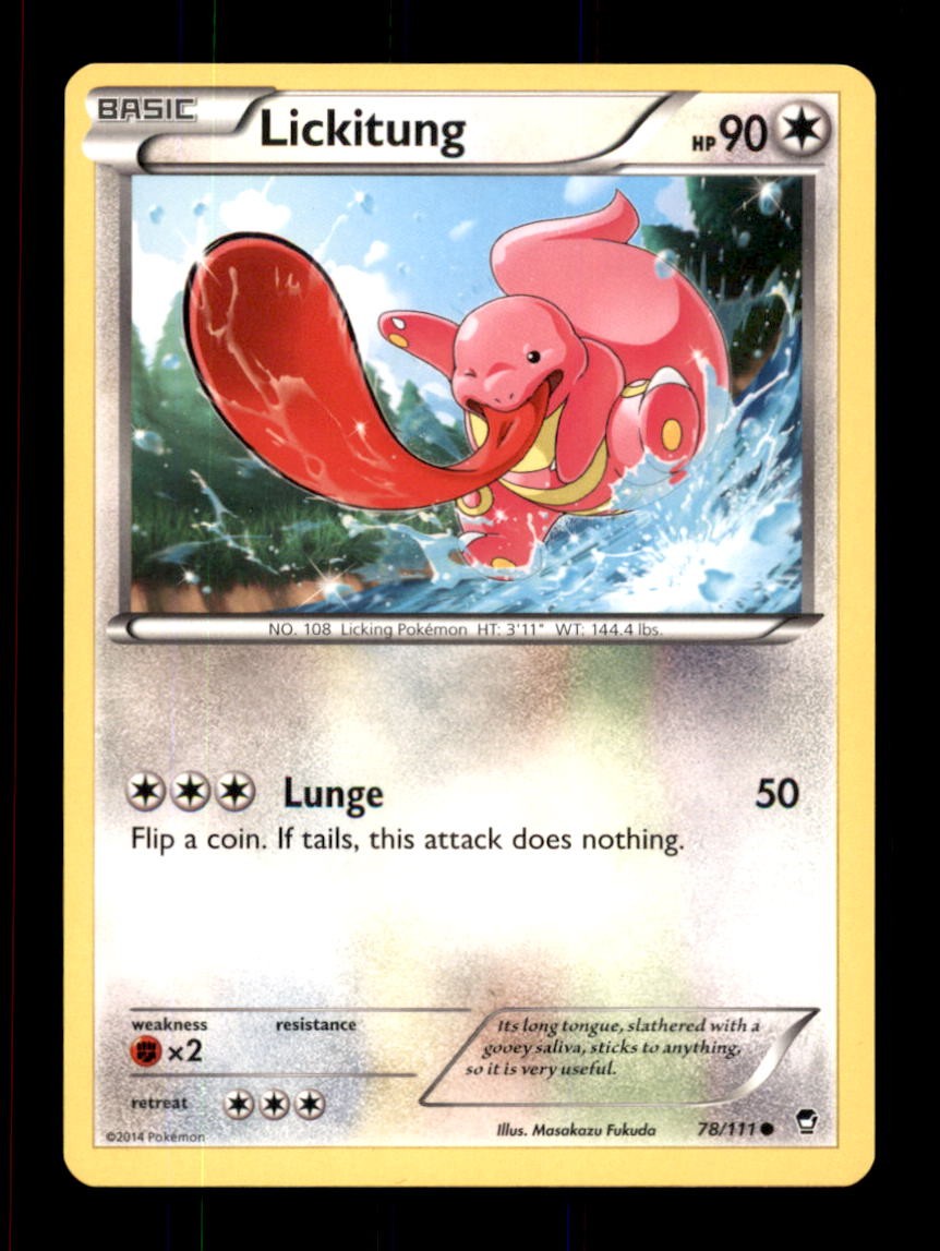 LICKITUNG 78/111 C FURIOUS FISTS POKEMON NM/M
