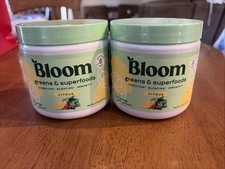 2 Pack Bloom Greens and Superfoods Powder Citrus 30 Servings Digestion 7/25