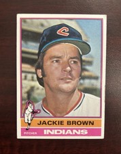 1976 Topps - JACKIE BROWN #301 - Cleveland Indians