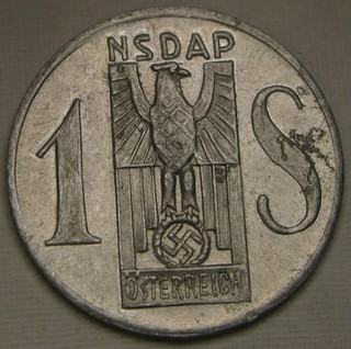 AUSTRIA 1 Schilling 1936 Token Weihnachtsspende / Christmas Donation 3843