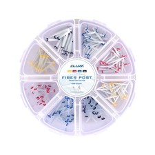 1000Pcs/5Box Dental Fiber Post Kits Screw/Straight Post Quartz Glass Thread Pile