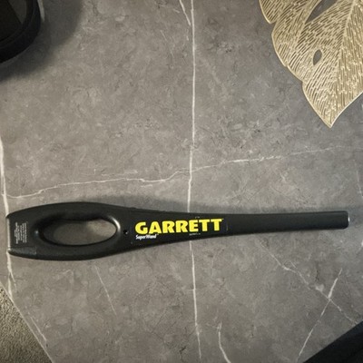 Garrett SuperWand Handheld Security Metal Detector Wand Black Alarm