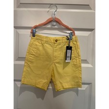 Vineyard Vines Boys Lemon Drop Yellow Summer Twill Breaker Shorts Size 6 NWT