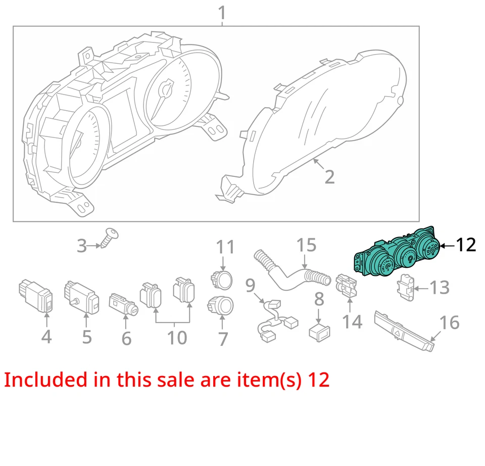 Climate Temperature Control US Market Fits 07-13 OUTLANDER 1851274 Foto 3 de 4