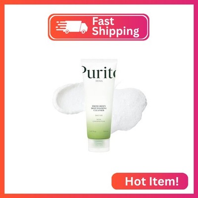 PURITO From Green Deep Foaming Cleanser 150ml / 5.07 fl.oz, pH 5.5, plant-based,