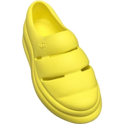 UGG Sandali Sport Yeah Zoccoli Slip On Sliders Scarpe Donna Taglia 8 Giallo Scarpe