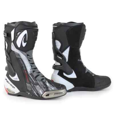 motorcycle boots | Forma PHANTOM FLOW black white racing motogp gear