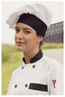 Poplin Chef Hats, Cotton Poplin 5.25 oz, White with Black Trim - 100