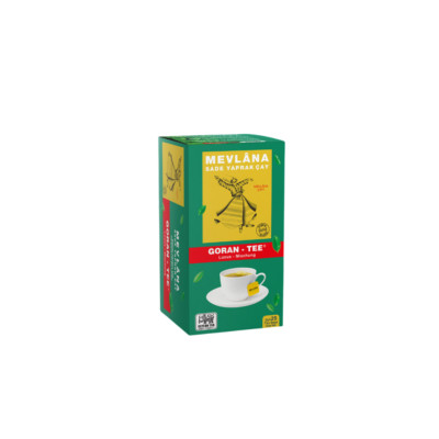 Mevlana Goran Tea Grüner Beuteltee mit Jasmin 25 Beutel (1 Pack)