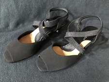 MARK LEMP CLASSICS ~ Women BOA Black Microt Heeled Sandals L41738 Size 8