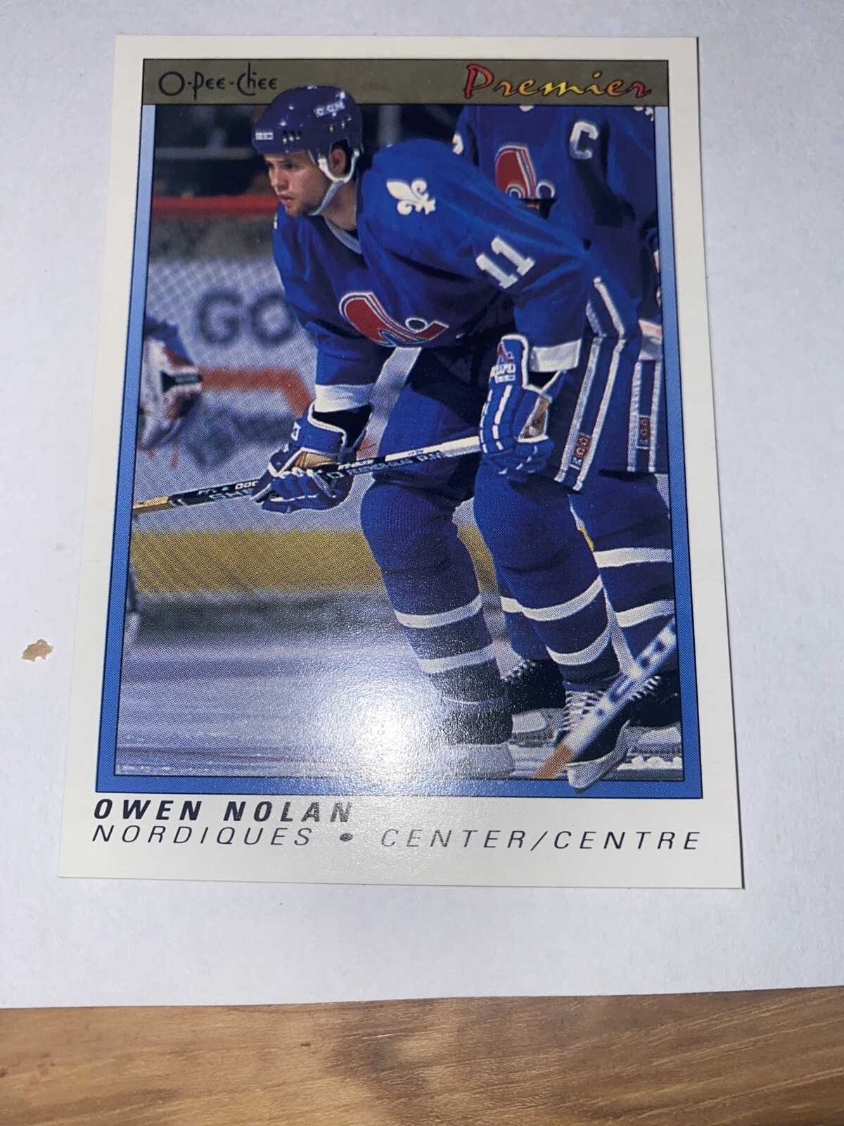 90-91 O-PEE-CHEE PREMIER OWEN NOLAN ROOKIE NORDIQUES #86 | eBay