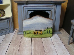 miniature dollhouse fireplaces