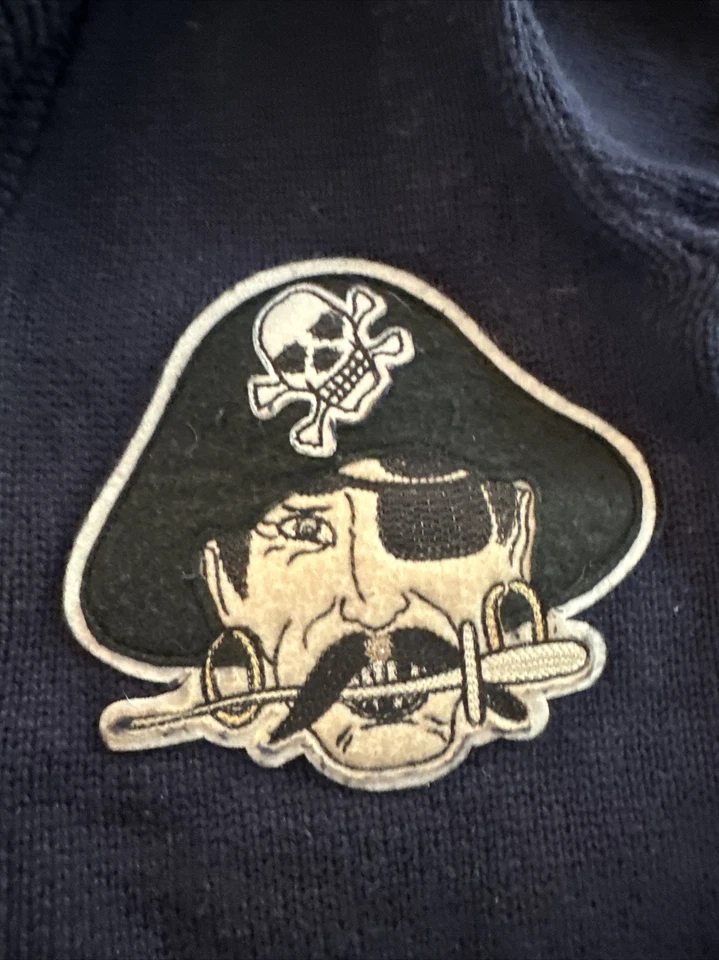 Ralph Lauren Polo Niños Pirata Cárdigan Suéter Universitario Letterman L 14-16 Foto 2 de 4