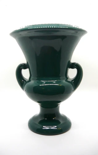 Vintage Haeger Dark Green Footed Urn Shaped Vase