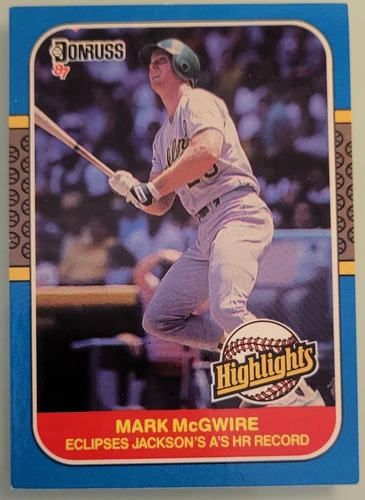 1987 Donruss Highlights Mark McGwire RC   #46