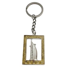 Dubai UAE Keychain Souvenir Travel Tourist Key Ring Chain Metal Burj Al Arab