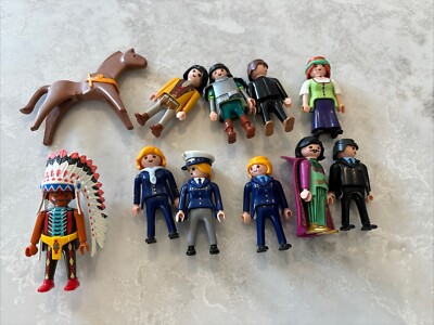 Playmobil 11X Figuren, Pferd Indianer Restposten Konvolut gemischt