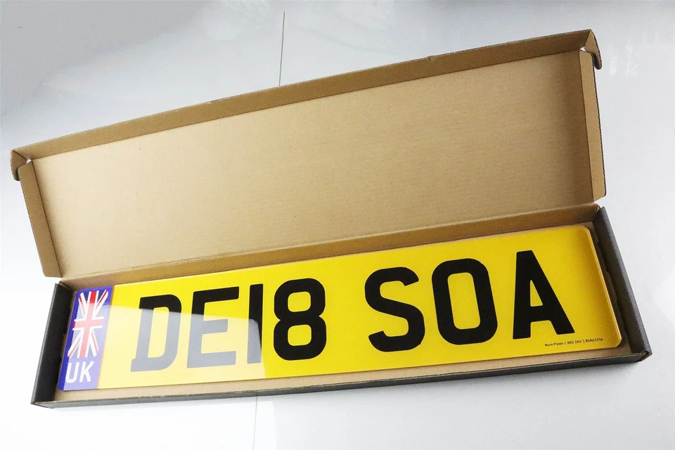 Matte Black Luxury Number Plate Postal Packaging Gift Boxes - Image 4 of 4