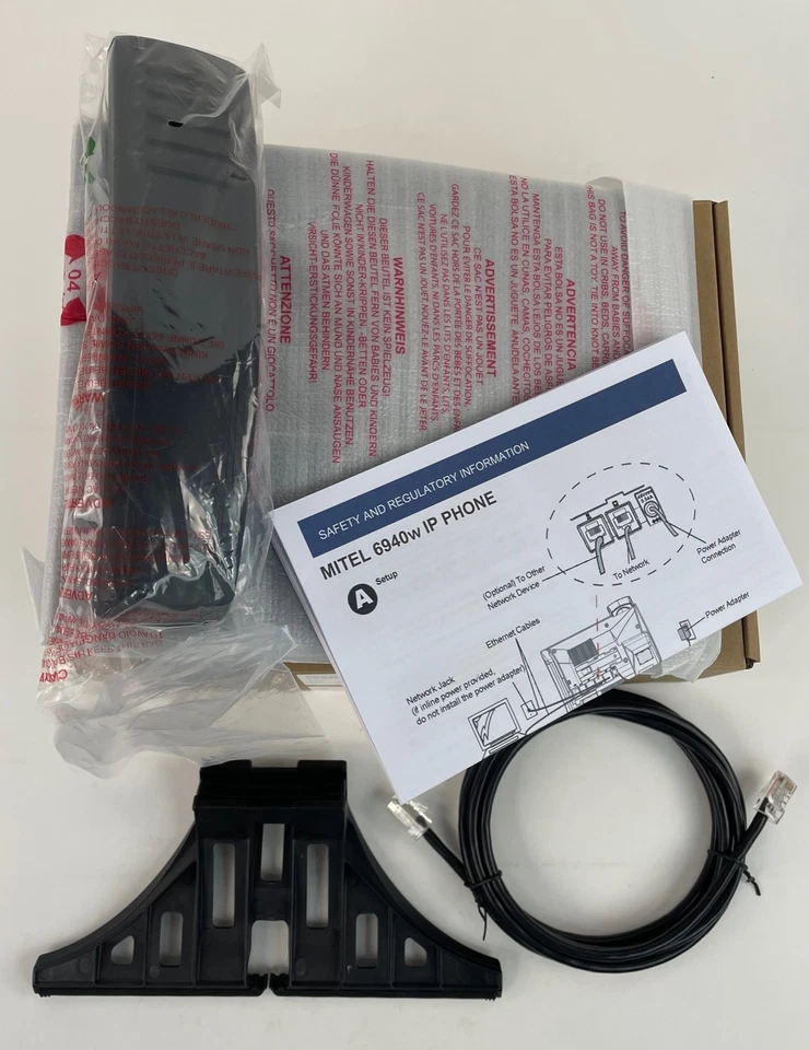 Teléfono Mitel 6940W (50008387) Nuevo Equipado con Wi-Fi IP - 1 Año de Garantía - A Granel Foto 3 de 4