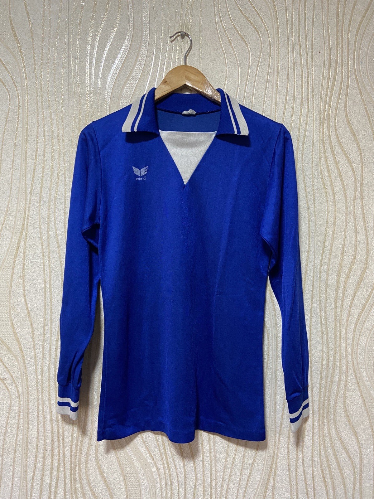 ERIMA 80s FOOTBALL SHIRT SOCCER JERSEY LONG SLEEVE sz 5/6 #10 VINTAGE