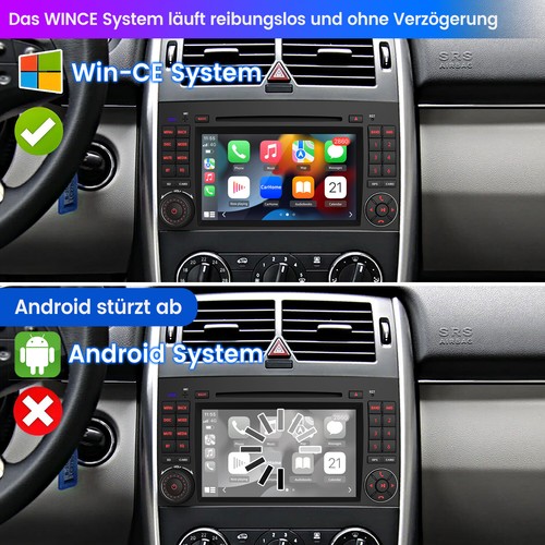 7'' Autoradio Navi DVD DAB+BT Für Mercedes Benz A/B KlasseVito W169 W245 CARPLAY - Bild 5 von 15
